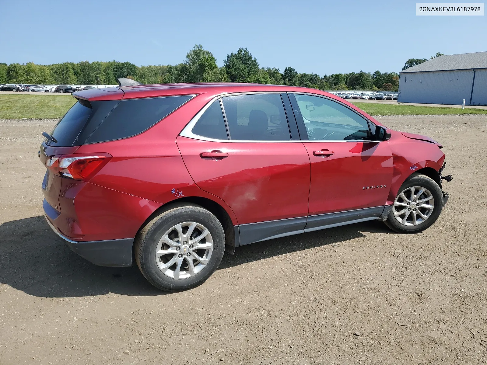 2020 Chevrolet Equinox Lt VIN: 2GNAXKEV3L6187978 Lot: 68738424