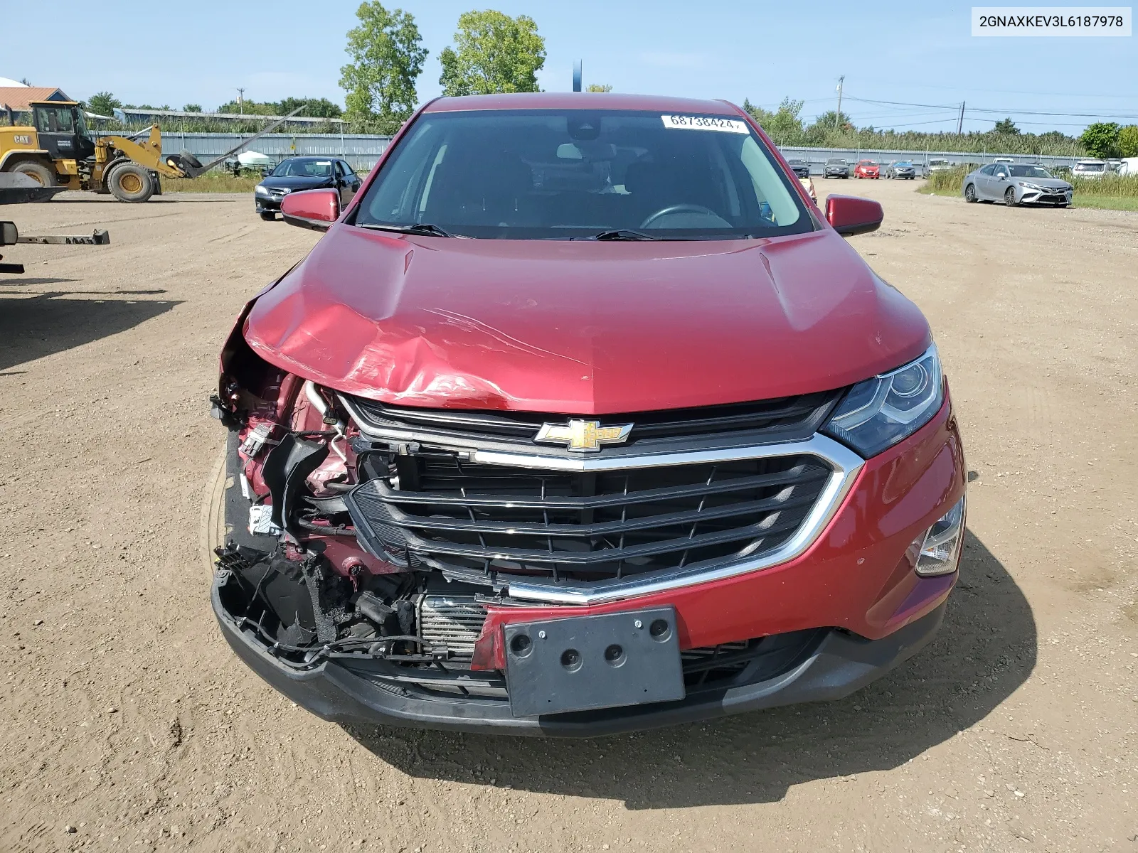 2020 Chevrolet Equinox Lt VIN: 2GNAXKEV3L6187978 Lot: 68738424