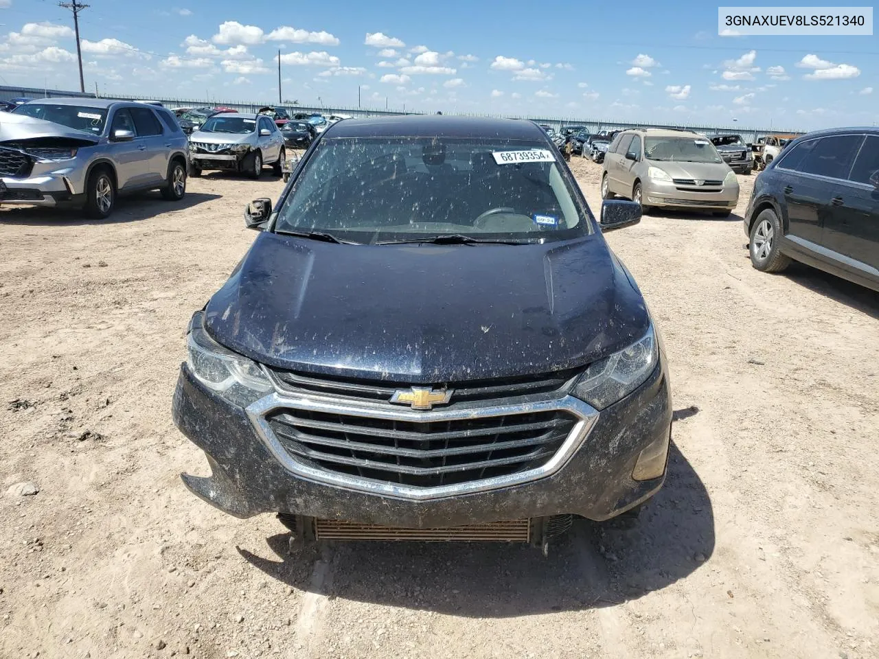 2020 Chevrolet Equinox Lt VIN: 3GNAXUEV8LS521340 Lot: 68739354