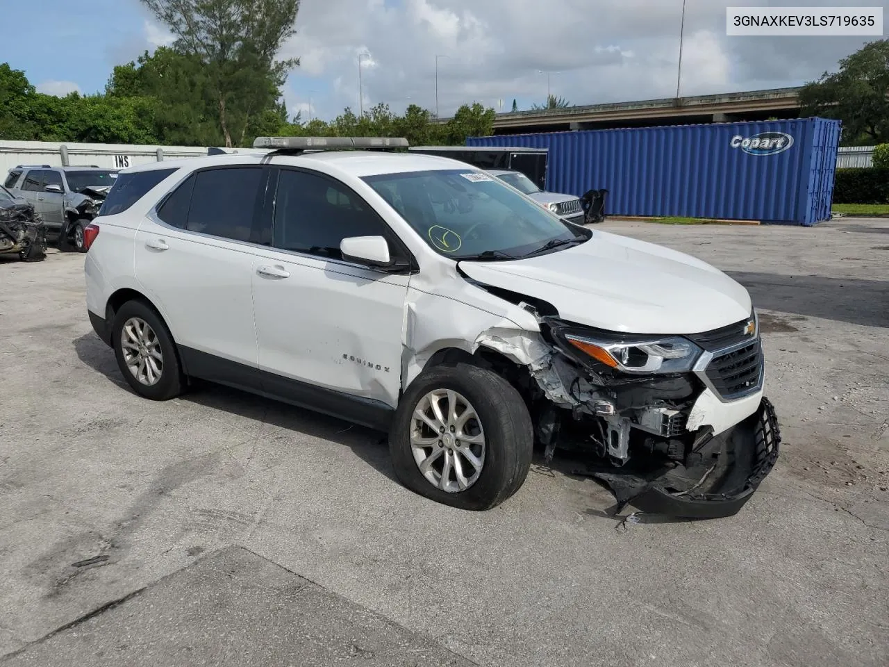 2020 Chevrolet Equinox Lt VIN: 3GNAXKEV3LS719635 Lot: 68771904