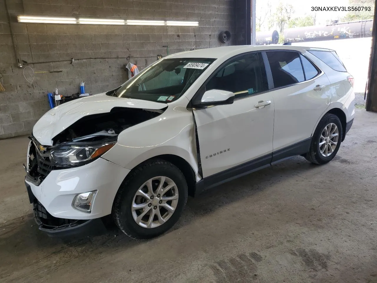 2020 Chevrolet Equinox Lt VIN: 3GNAXKEV3LS560793 Lot: 68909474