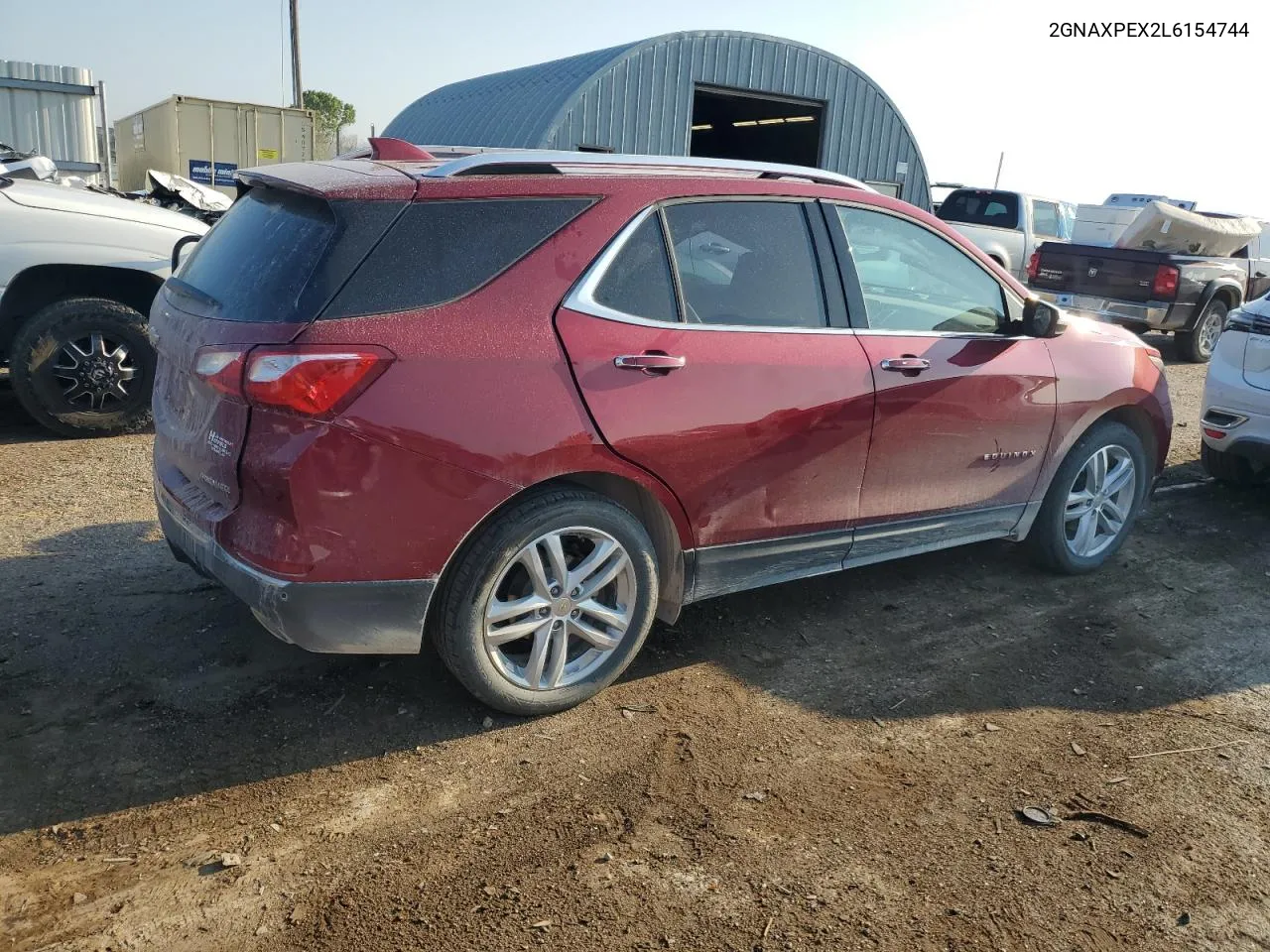 2020 Chevrolet Equinox Premier VIN: 2GNAXPEX2L6154744 Lot: 69056004