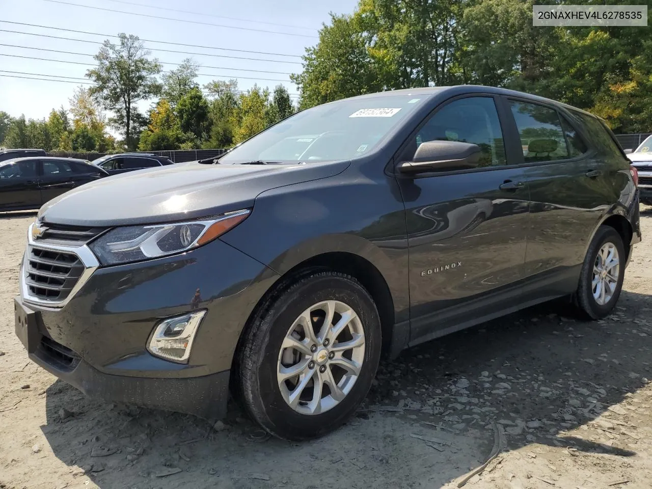 2020 Chevrolet Equinox Ls VIN: 2GNAXHEV4L6278535 Lot: 69152364