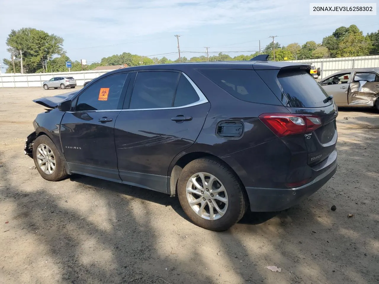 2020 Chevrolet Equinox Lt VIN: 2GNAXJEV3L6258302 Lot: 69223134