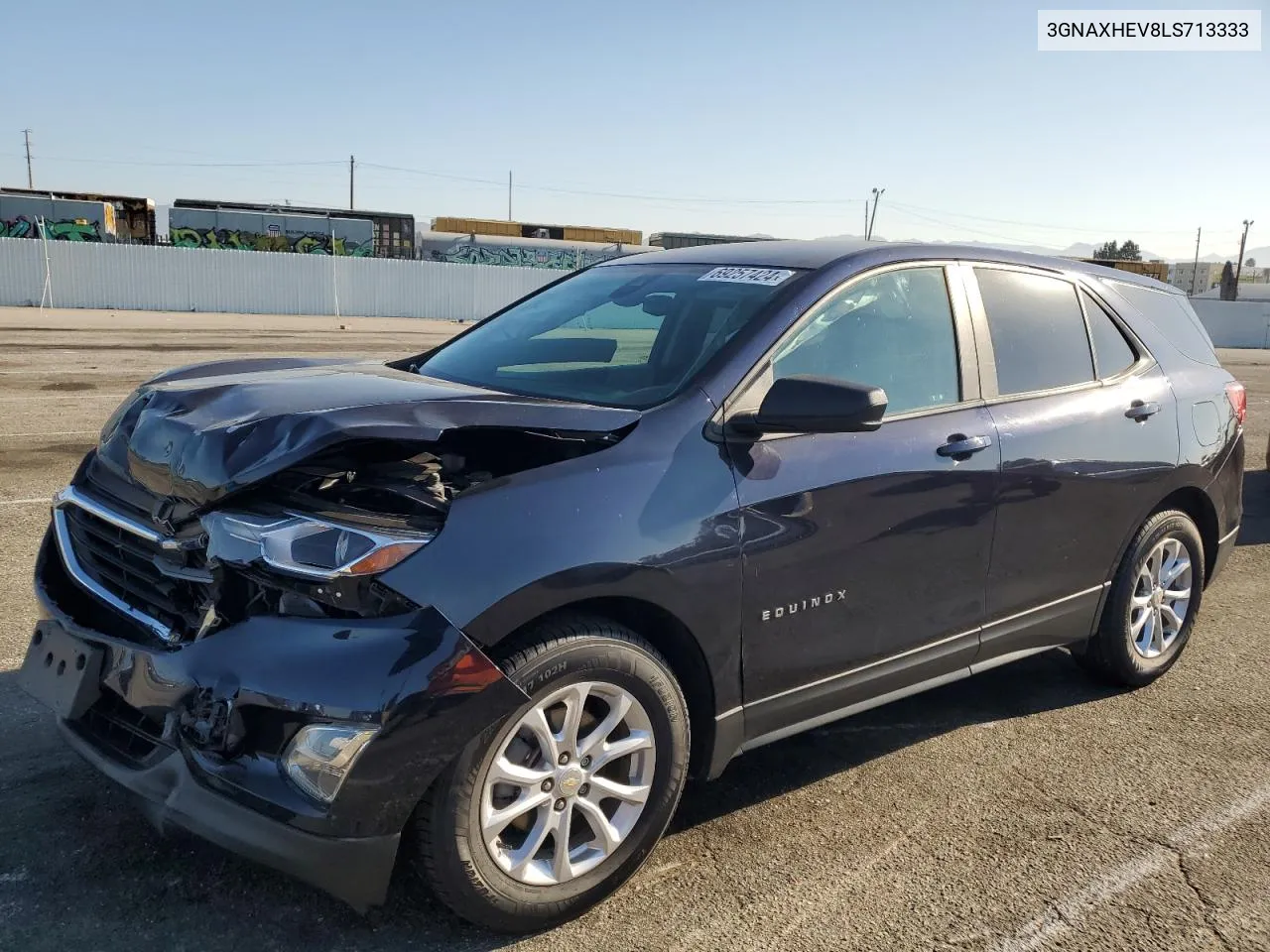 2020 Chevrolet Equinox Ls VIN: 3GNAXHEV8LS713333 Lot: 69257424