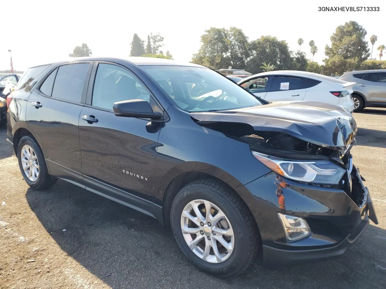 2020 Chevrolet Equinox Ls VIN: 3GNAXHEV8LS713333 Lot: 69257424