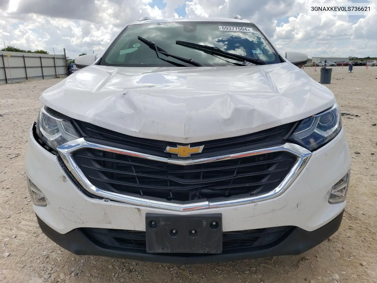 2020 Chevrolet Equinox Lt VIN: 3GNAXKEV0LS736621 Lot: 69377504