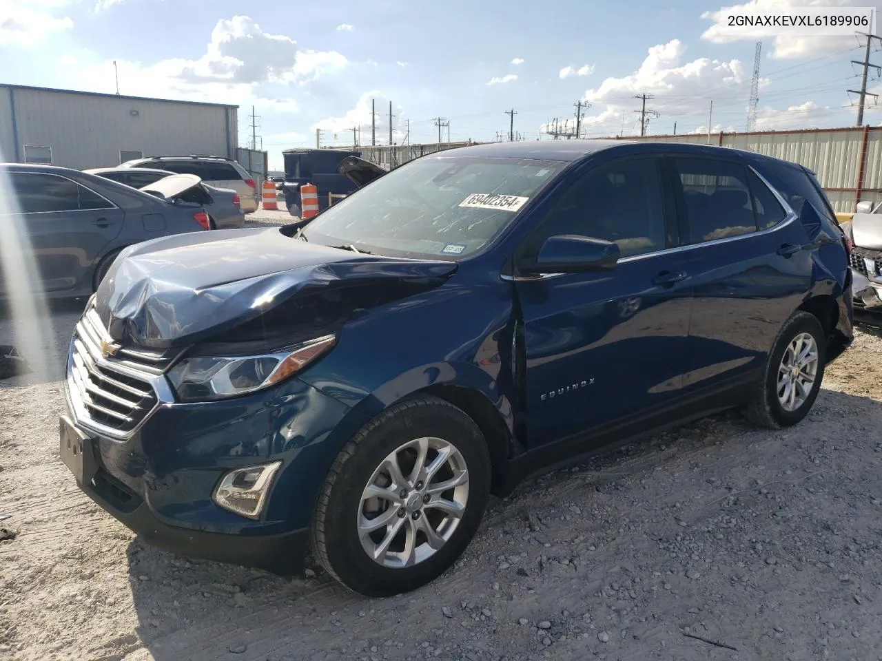 2GNAXKEVXL6189906 2020 Chevrolet Equinox Lt