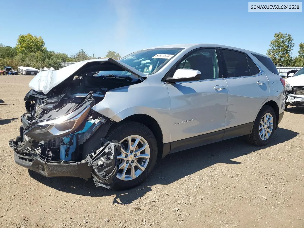 2020 Chevrolet Equinox Lt VIN: 2GNAXUEVXL6243538 Lot: 69625674