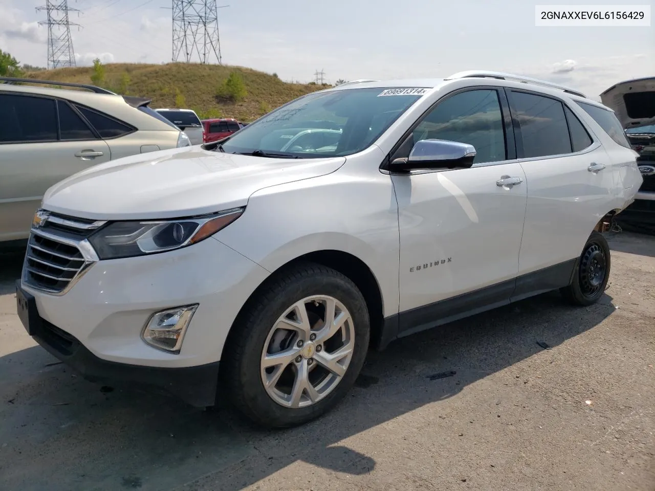 2020 Chevrolet Equinox Premier VIN: 2GNAXXEV6L6156429 Lot: 69691314