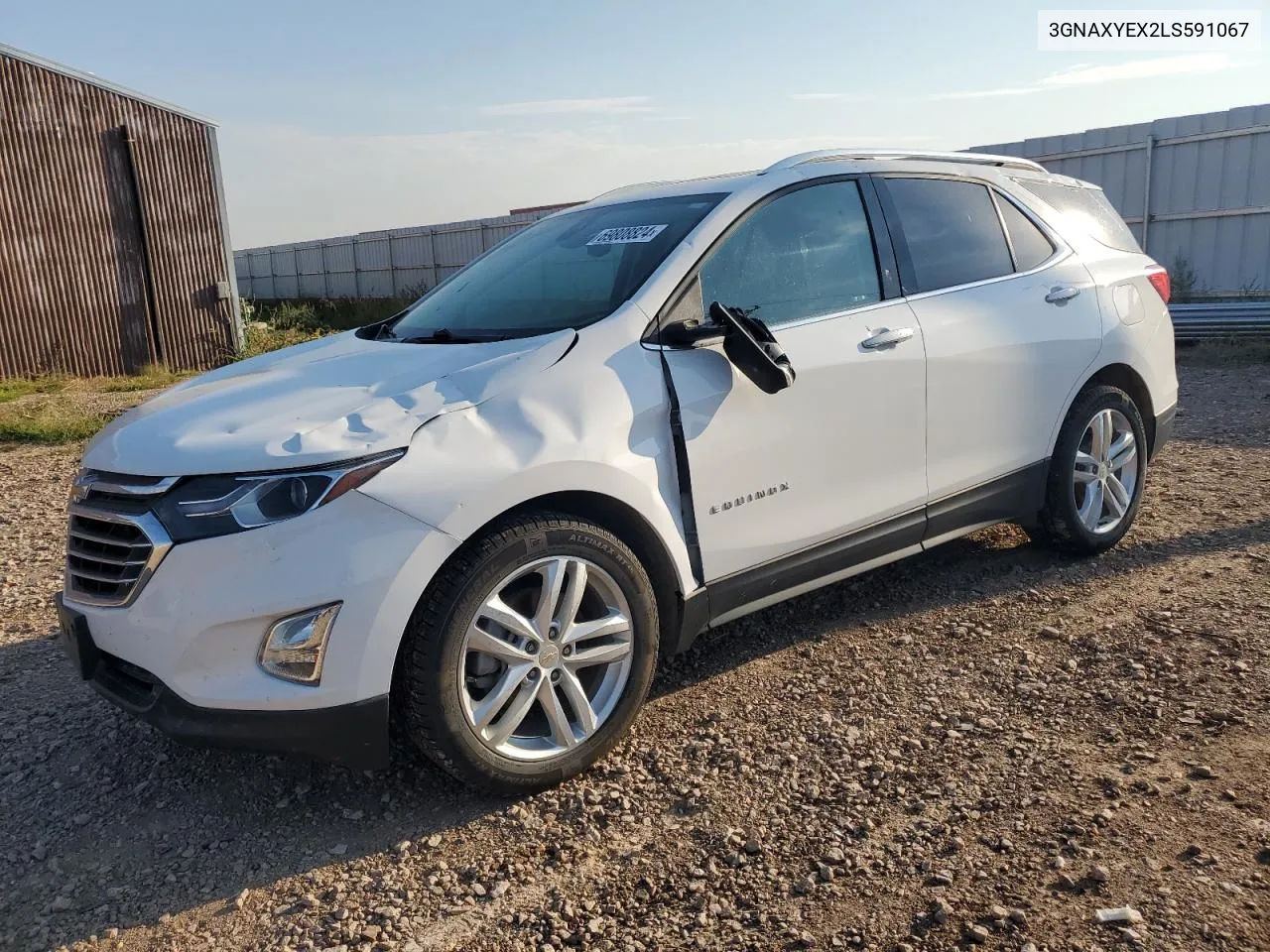 2020 Chevrolet Equinox Premier VIN: 3GNAXYEX2LS591067 Lot: 69808824