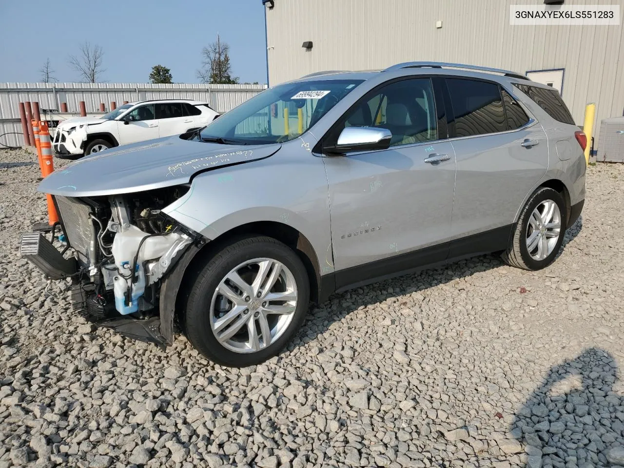 2020 Chevrolet Equinox Premier VIN: 3GNAXYEX6LS551283 Lot: 69994294