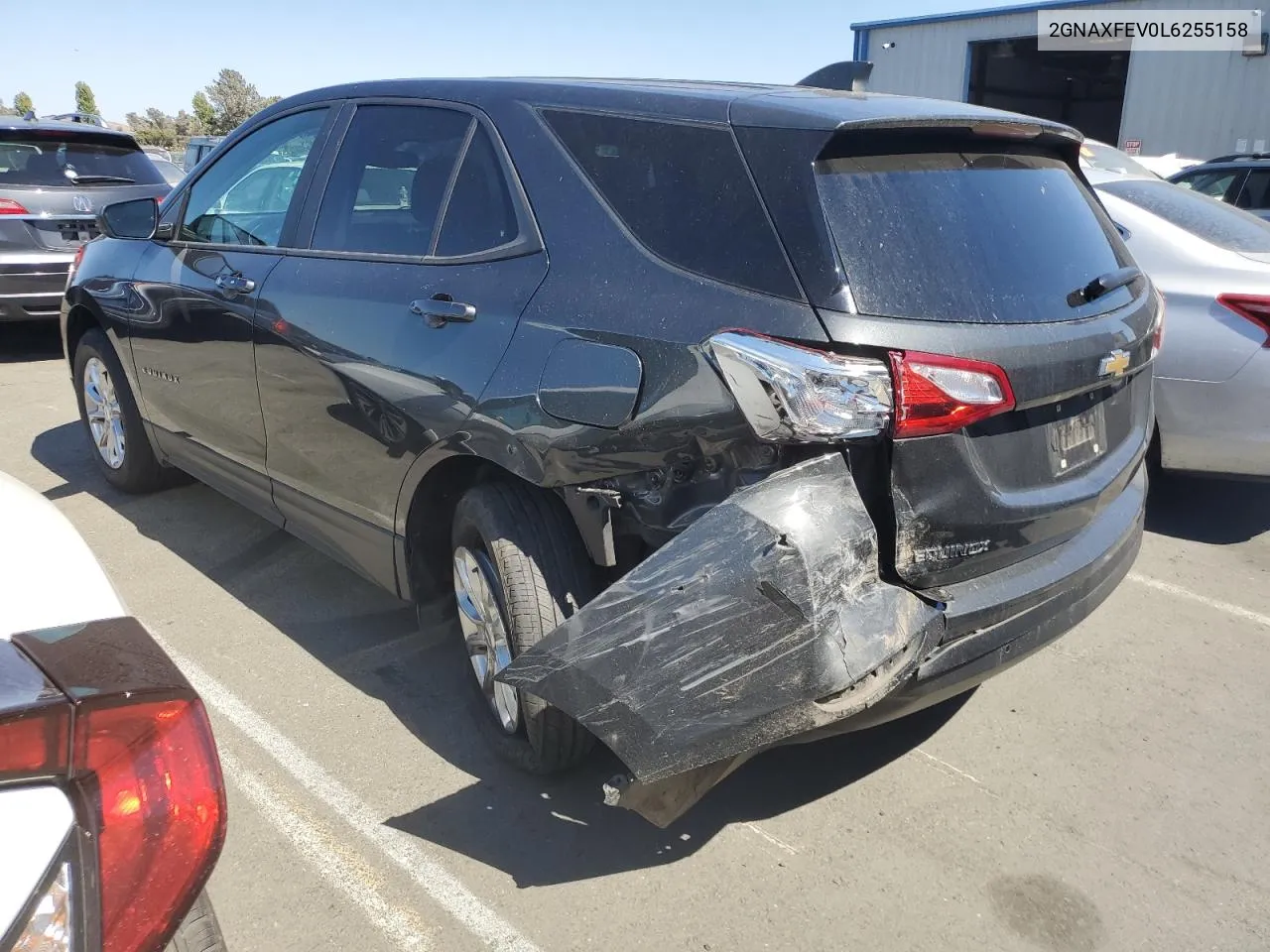 2020 Chevrolet Equinox VIN: 2GNAXFEV0L6255158 Lot: 70009404