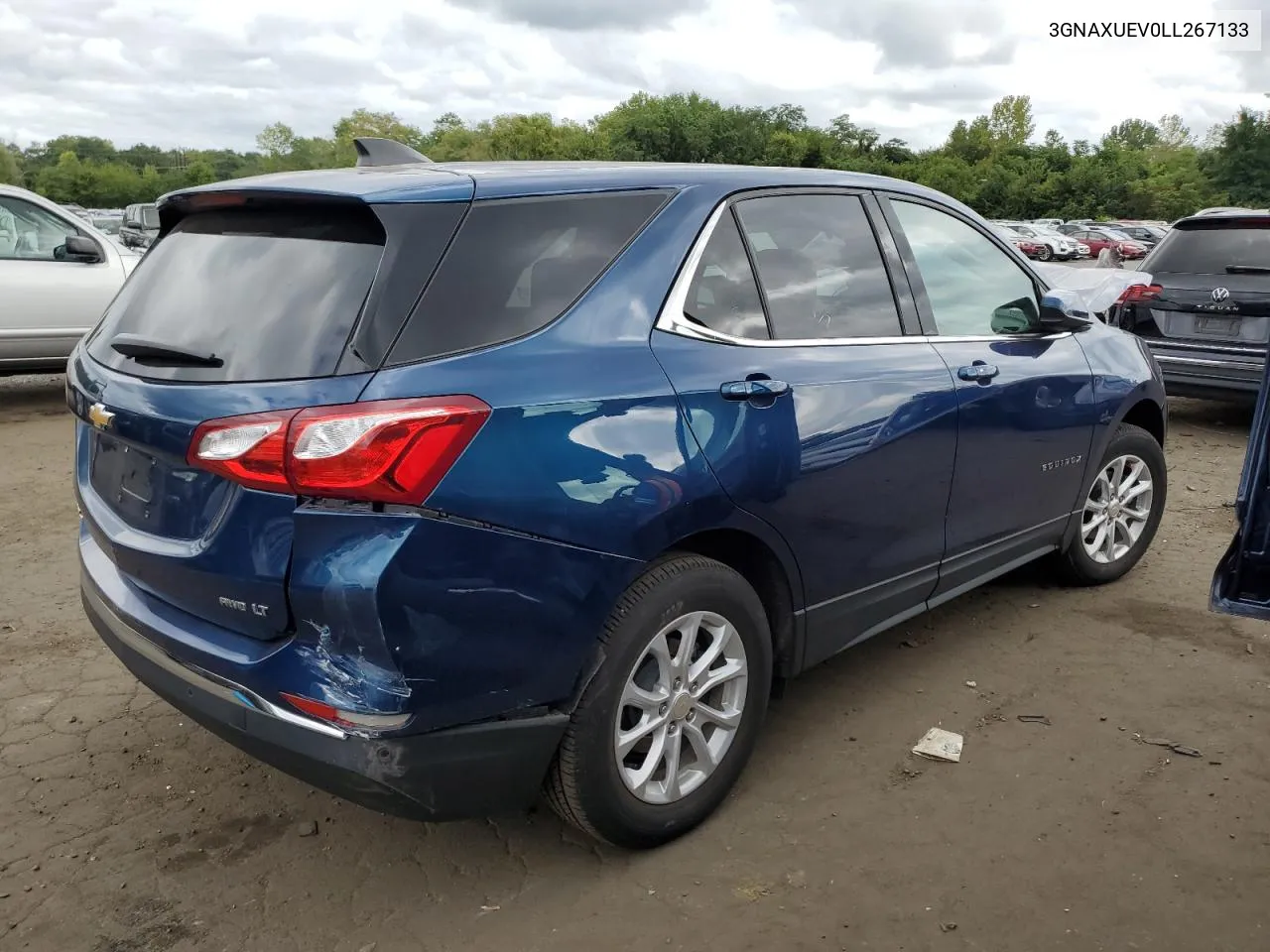 2020 Chevrolet Equinox Lt VIN: 3GNAXUEV0LL267133 Lot: 70021714