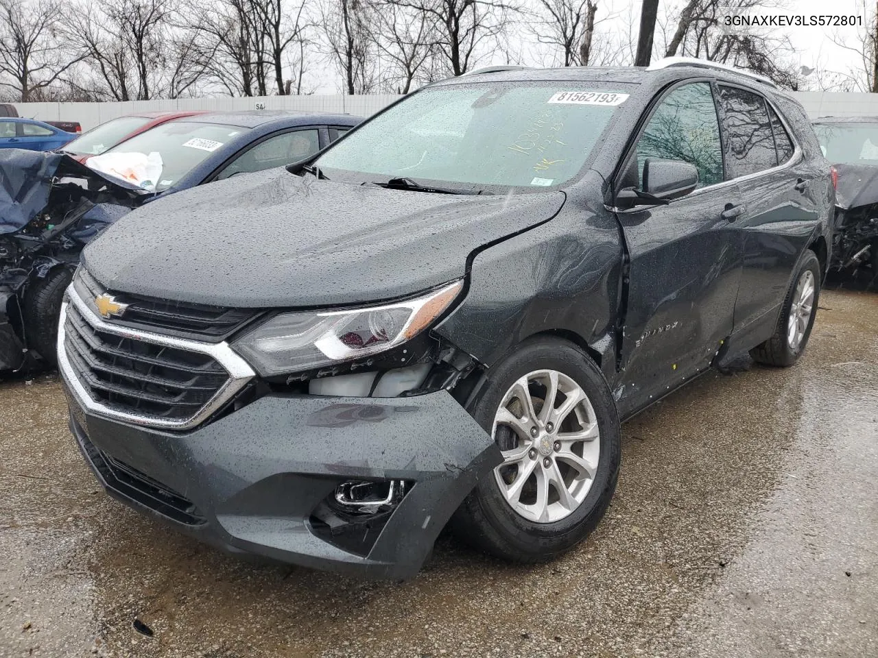 2020 Chevrolet Equinox Lt VIN: 3GNAXKEV3LS572801 Lot: 70022544