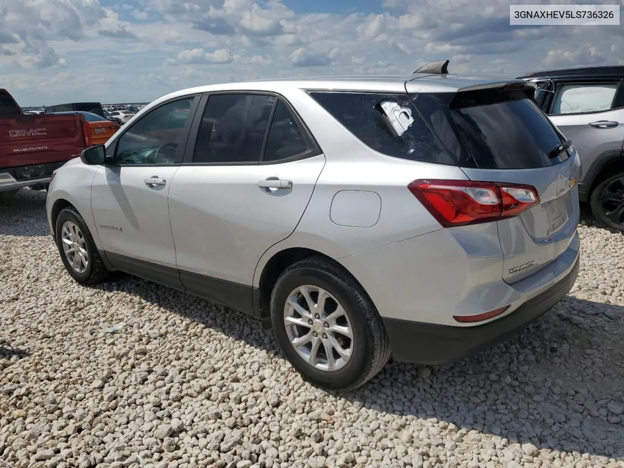 2020 Chevrolet Equinox Ls VIN: 3GNAXHEV5LS736326 Lot: 70033204