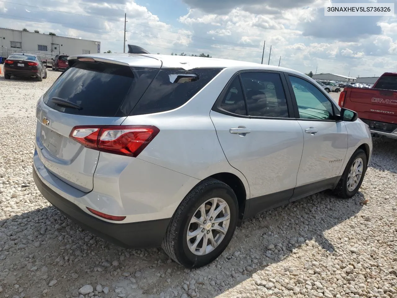 2020 Chevrolet Equinox Ls VIN: 3GNAXHEV5LS736326 Lot: 70033204