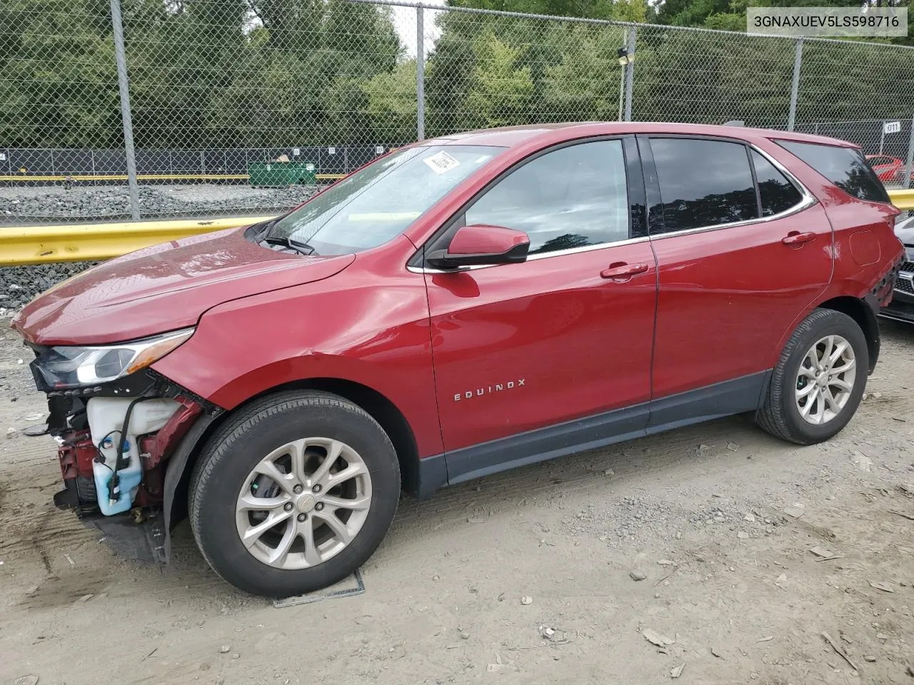 2020 Chevrolet Equinox Lt VIN: 3GNAXUEV5LS598716 Lot: 70206564