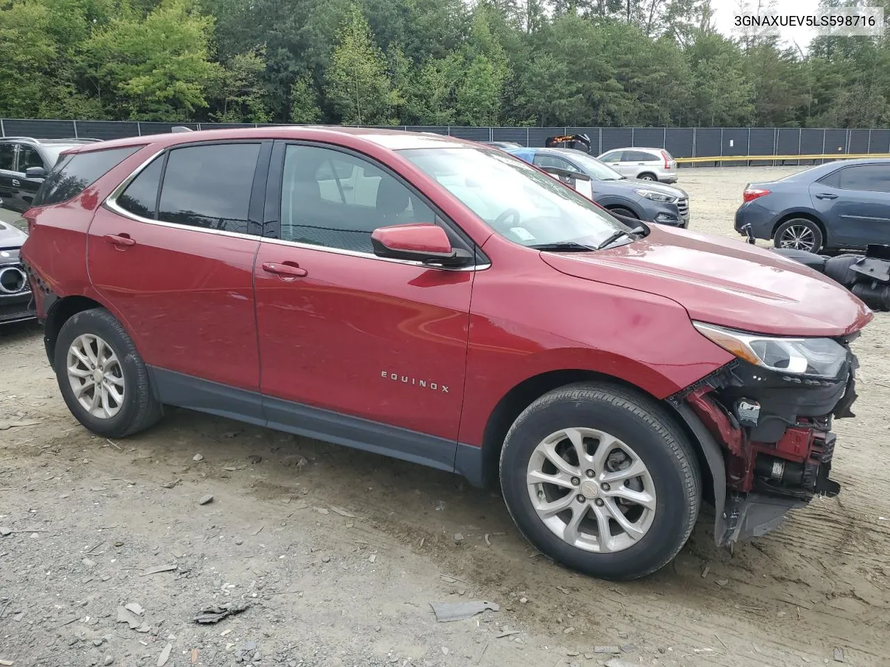 2020 Chevrolet Equinox Lt VIN: 3GNAXUEV5LS598716 Lot: 70206564