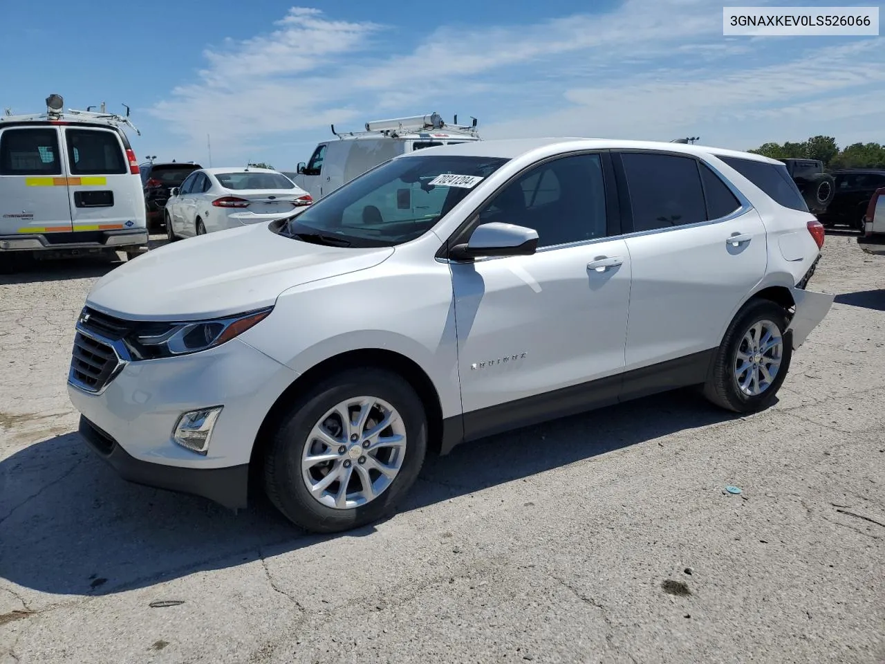 2020 Chevrolet Equinox Lt VIN: 3GNAXKEV0LS526066 Lot: 70241204