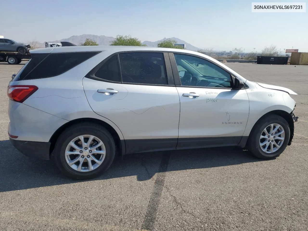 2020 Chevrolet Equinox Ls VIN: 3GNAXHEV6LS697231 Lot: 70345264