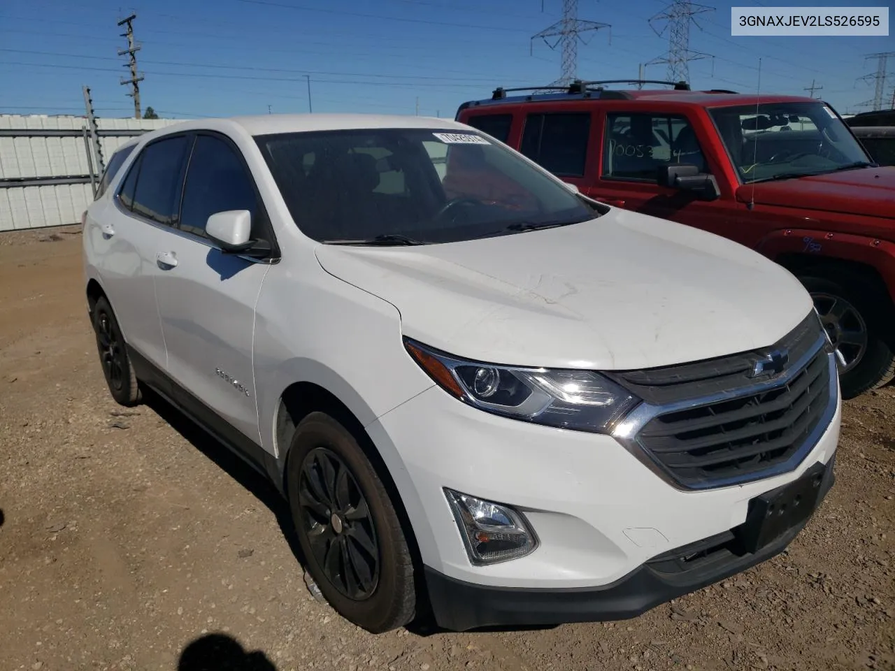 2020 Chevrolet Equinox Lt VIN: 3GNAXJEV2LS526595 Lot: 70425974