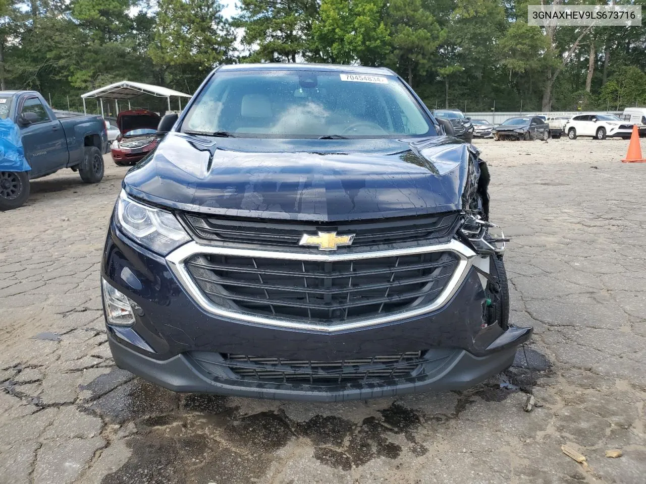 2020 Chevrolet Equinox Ls VIN: 3GNAXHEV9LS673716 Lot: 70454834