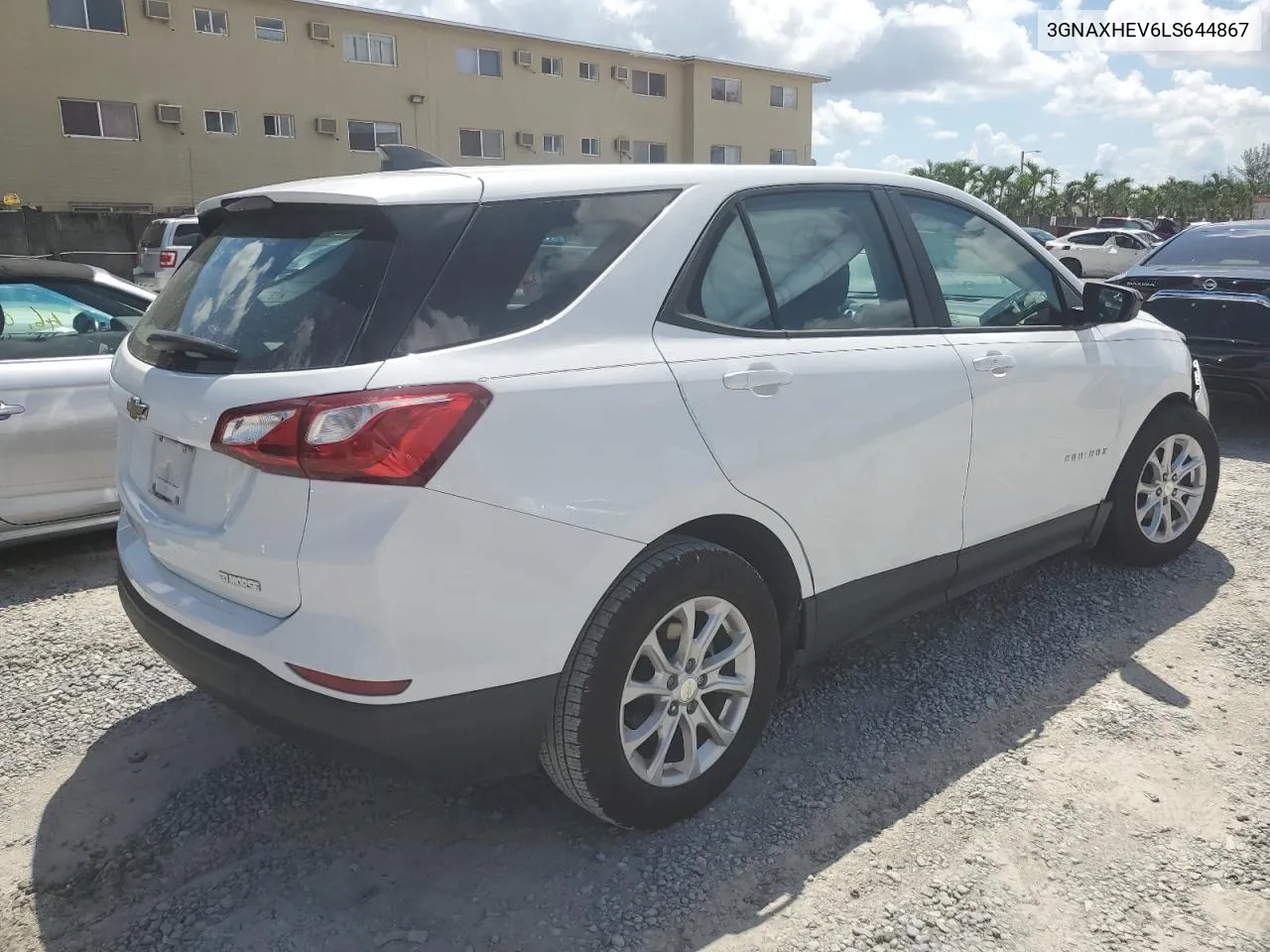 2020 Chevrolet Equinox Ls VIN: 3GNAXHEV6LS644867 Lot: 70601634