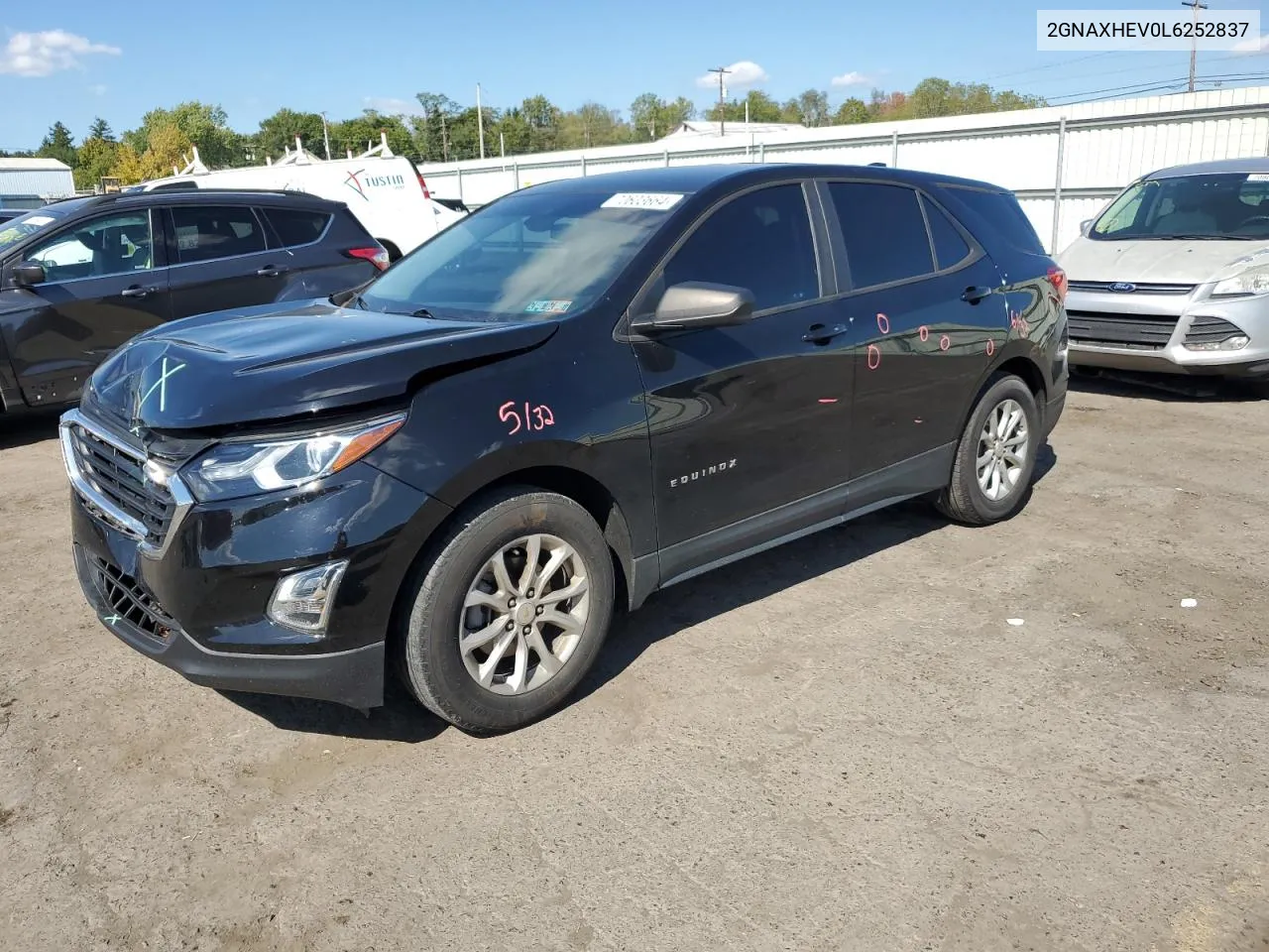 2020 Chevrolet Equinox Ls VIN: 2GNAXHEV0L6252837 Lot: 70603664