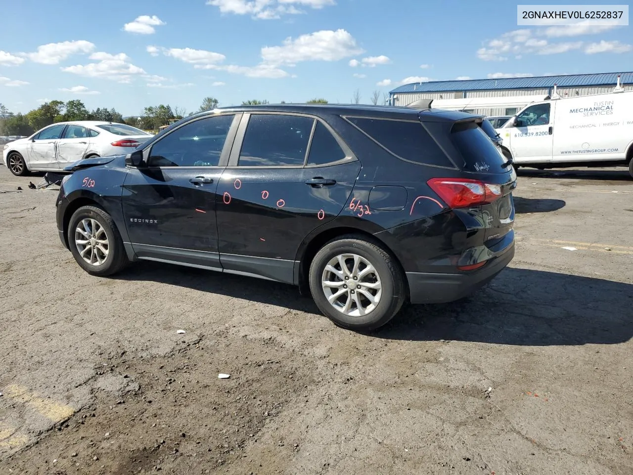 2020 Chevrolet Equinox Ls VIN: 2GNAXHEV0L6252837 Lot: 70603664