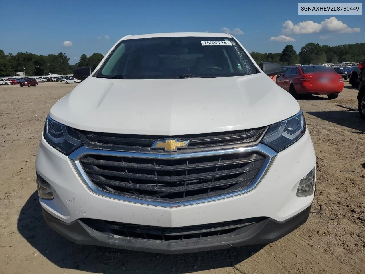 2020 Chevrolet Equinox Ls VIN: 3GNAXHEV2LS730449 Lot: 70606224