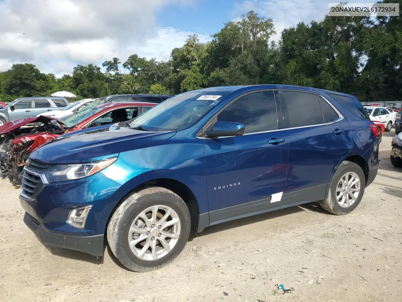 2020 Chevrolet Equinox Lt VIN: 2GNAXUEV2L6172934 Lot: 70661734