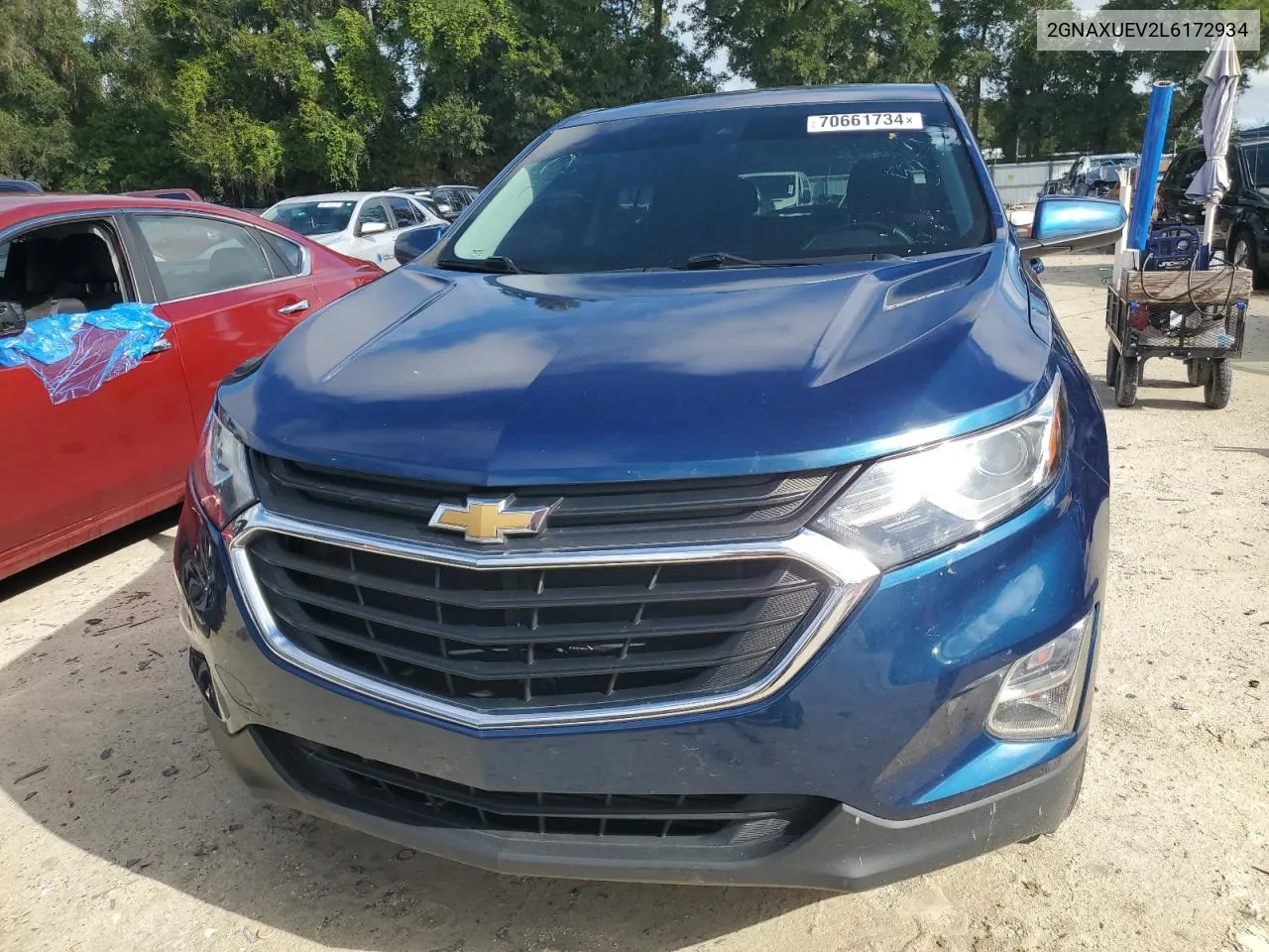 2020 Chevrolet Equinox Lt VIN: 2GNAXUEV2L6172934 Lot: 70661734