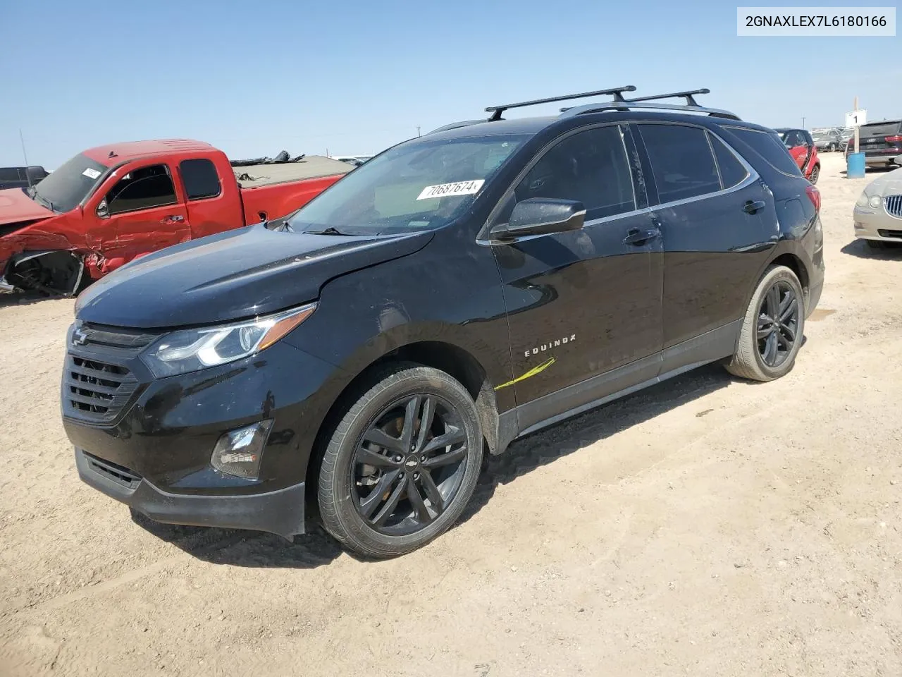 2020 Chevrolet Equinox Lt VIN: 2GNAXLEX7L6180166 Lot: 70687674