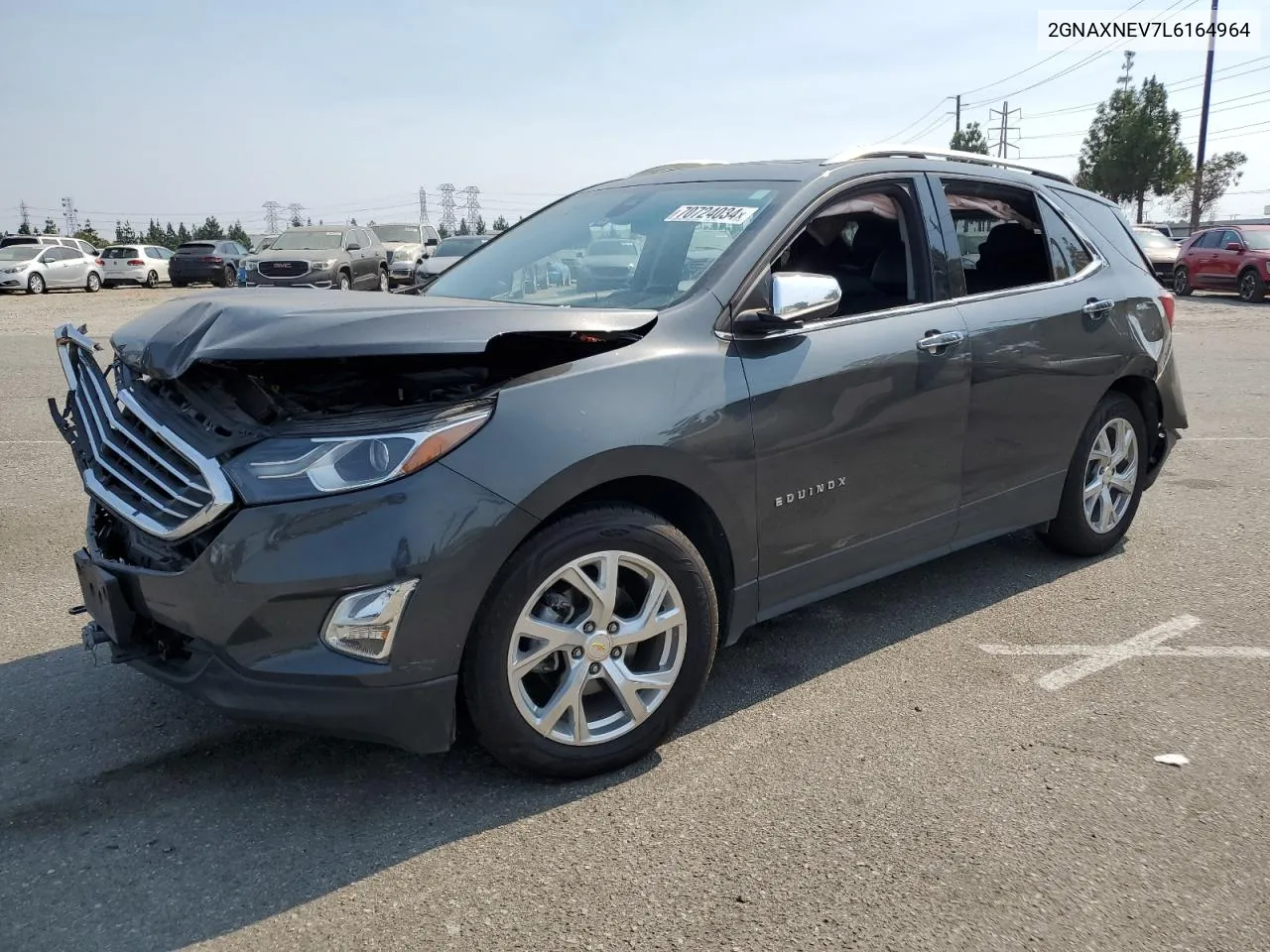 2020 Chevrolet Equinox Premier VIN: 2GNAXNEV7L6164964 Lot: 70724034