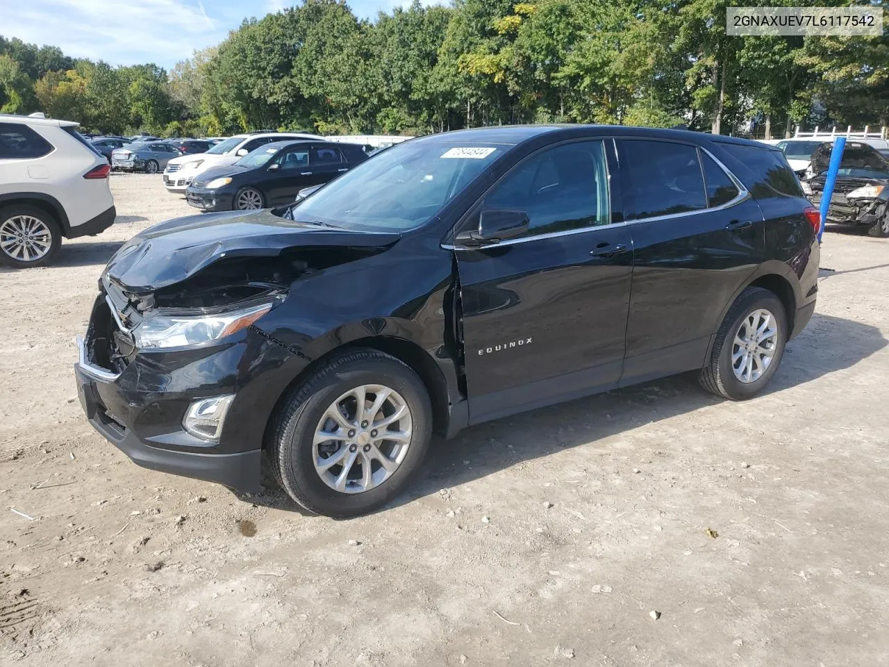 2020 Chevrolet Equinox Lt VIN: 2GNAXUEV7L6117542 Lot: 70844844