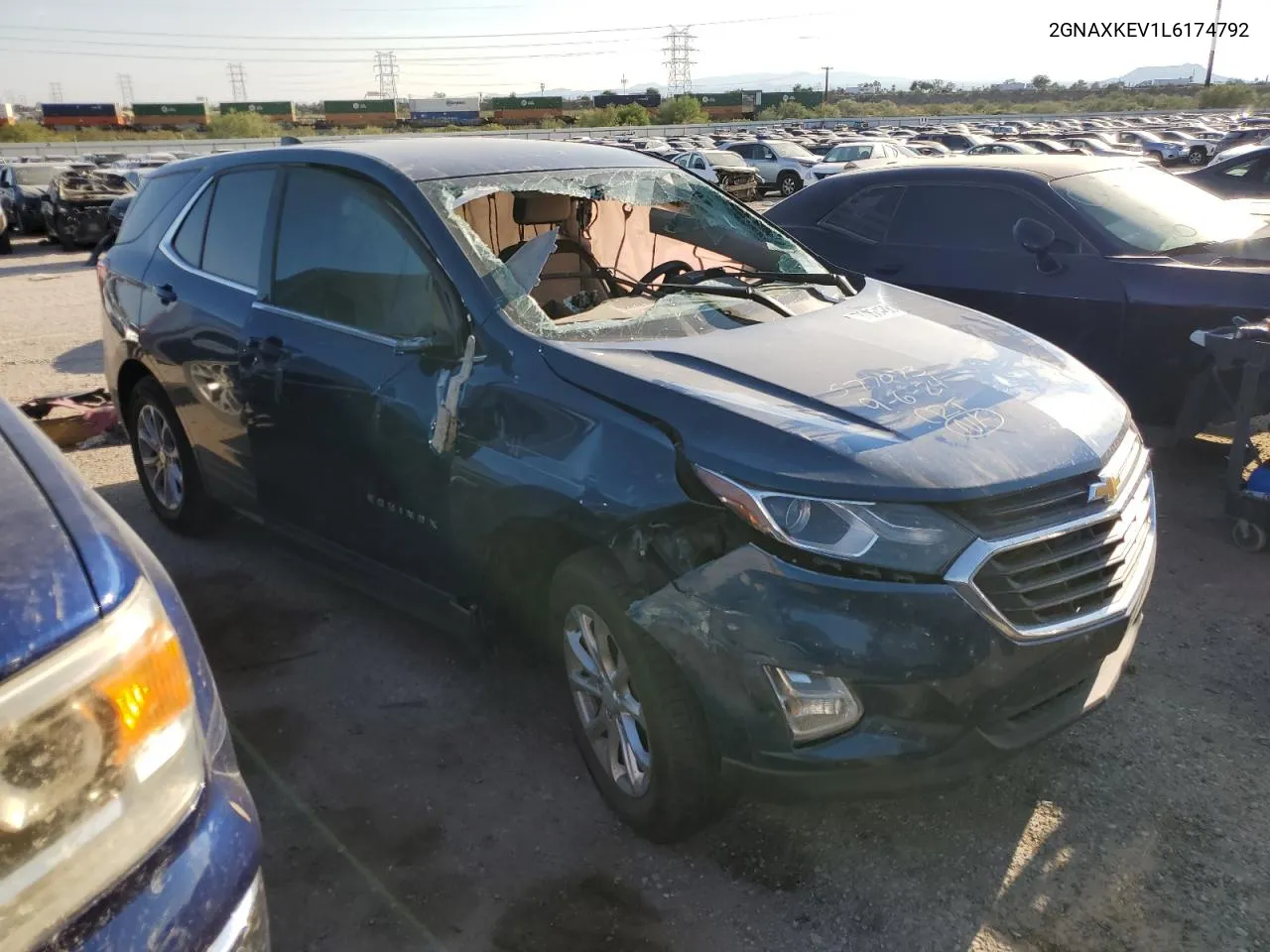 2020 Chevrolet Equinox Lt VIN: 2GNAXKEV1L6174792 Lot: 70884884