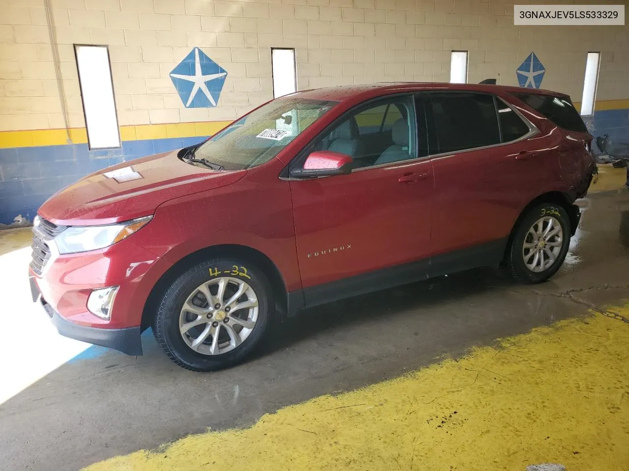 2020 Chevrolet Equinox Lt VIN: 3GNAXJEV5LS533329 Lot: 70889474