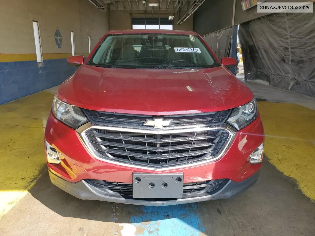 2020 Chevrolet Equinox Lt VIN: 3GNAXJEV5LS533329 Lot: 70889474