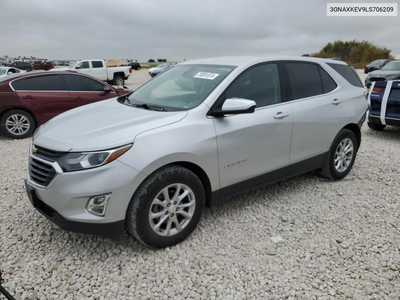 2020 Chevrolet Equinox Lt VIN: 3GNAXKEV9LS706209 Lot: 70891874