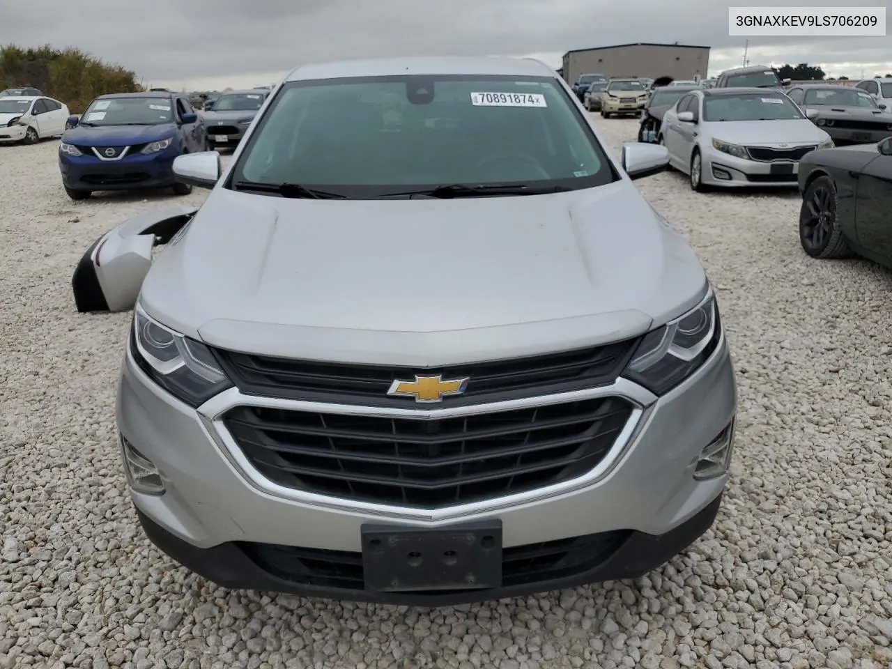 2020 Chevrolet Equinox Lt VIN: 3GNAXKEV9LS706209 Lot: 70891874