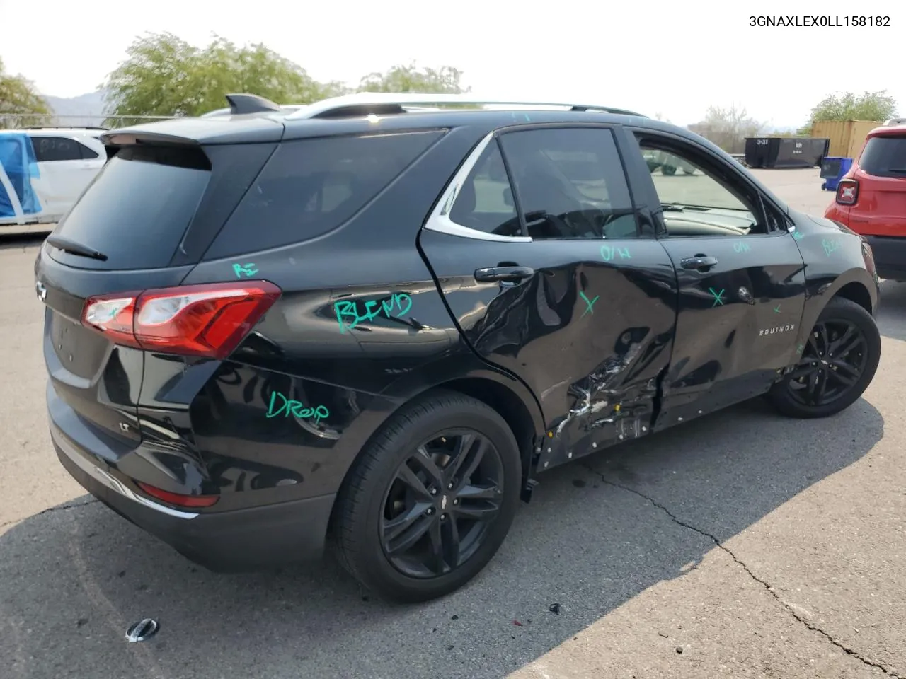 2020 Chevrolet Equinox Lt VIN: 3GNAXLEX0LL158182 Lot: 70894654