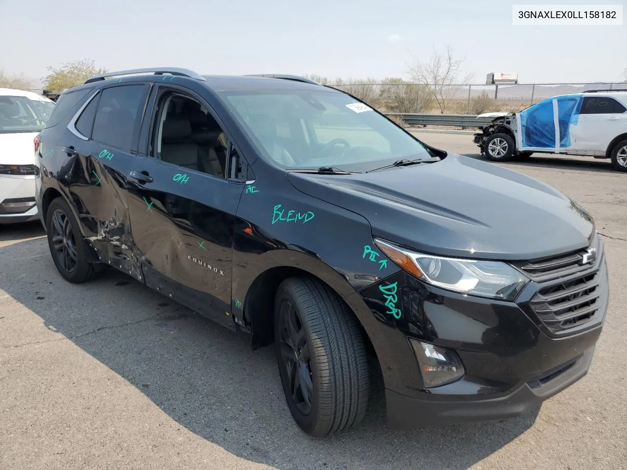 2020 Chevrolet Equinox Lt VIN: 3GNAXLEX0LL158182 Lot: 70894654