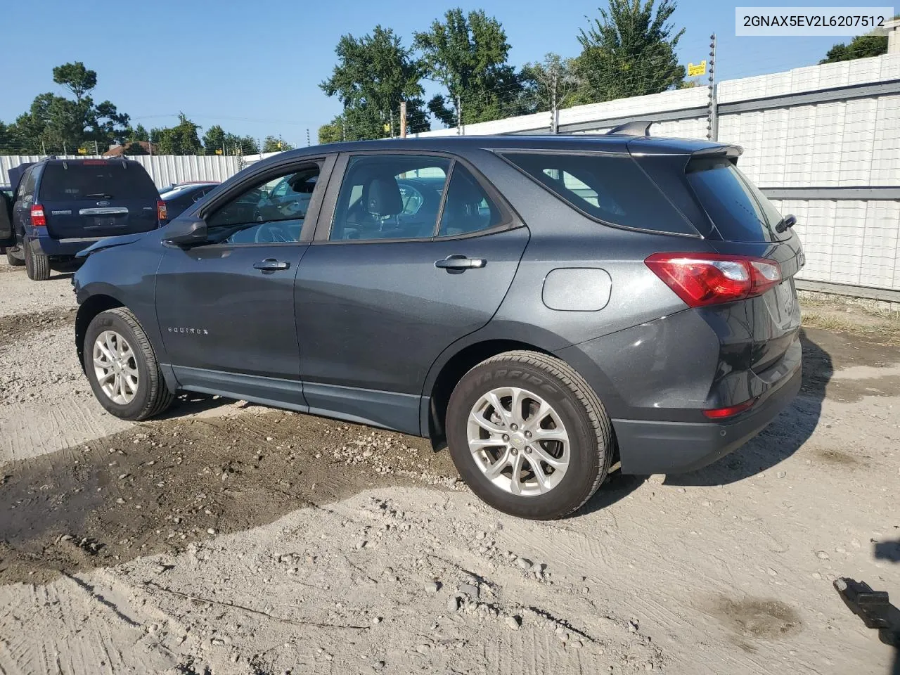 2020 Chevrolet Equinox VIN: 2GNAX5EV2L6207512 Lot: 70901114