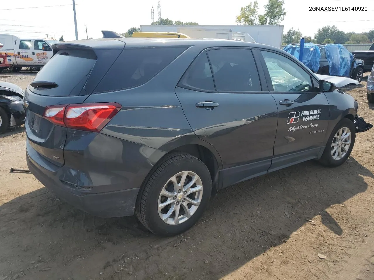 2020 Chevrolet Equinox Ls VIN: 2GNAXSEV1L6140920 Lot: 71020934