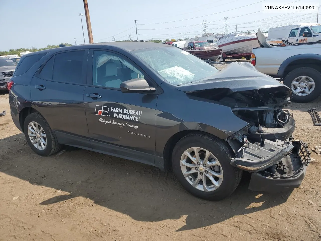 2020 Chevrolet Equinox Ls VIN: 2GNAXSEV1L6140920 Lot: 71020934