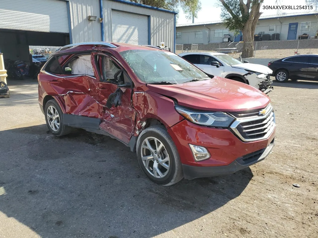 2020 Chevrolet Equinox Lt VIN: 3GNAXVEX8LL254315 Lot: 71023274