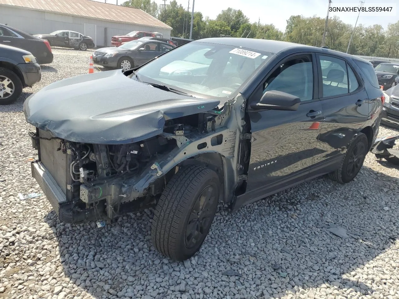 2020 Chevrolet Equinox Ls VIN: 3GNAXHEV8LS559447 Lot: 71089214