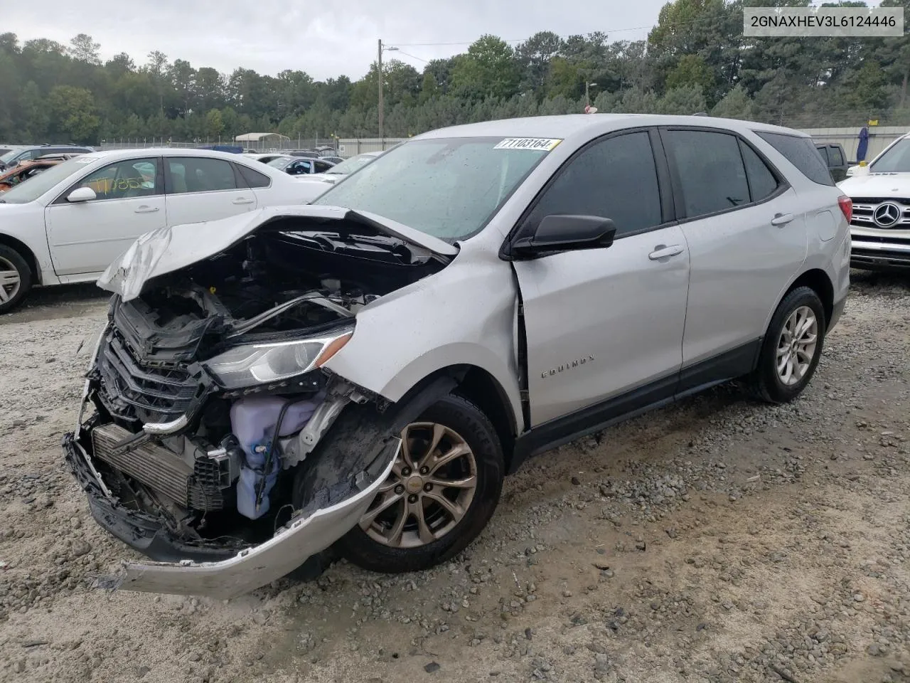 2020 Chevrolet Equinox Ls VIN: 2GNAXHEV3L6124446 Lot: 71103164