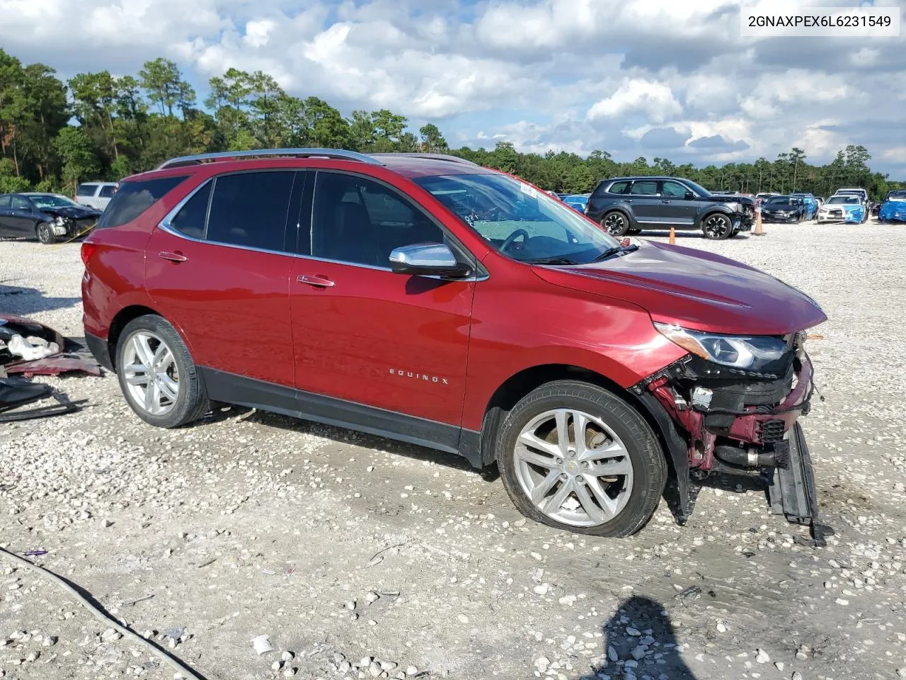 2020 Chevrolet Equinox Premier VIN: 2GNAXPEX6L6231549 Lot: 71244374